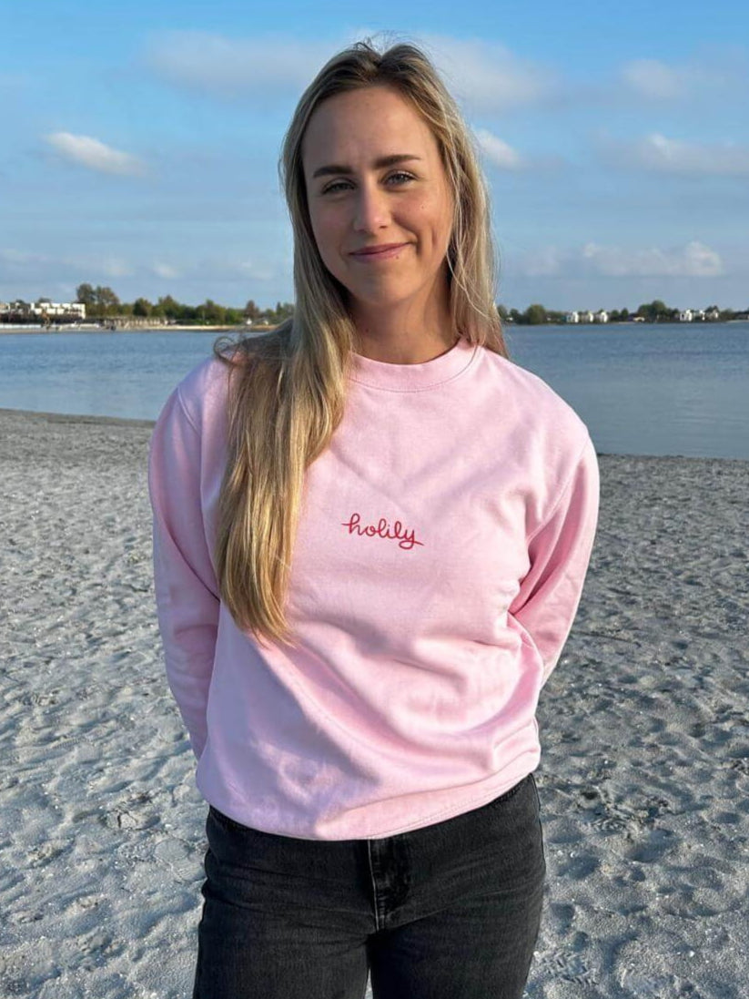 Jesus Is The Way Sweater Pink