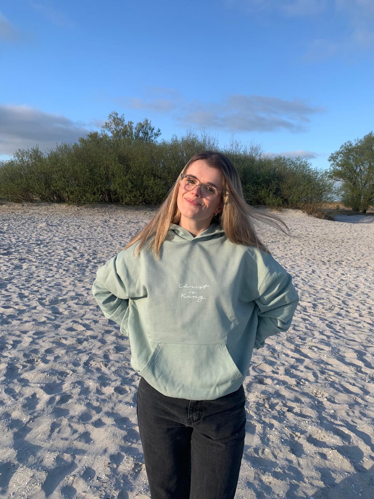 Christ Is King Hoodie Aloe