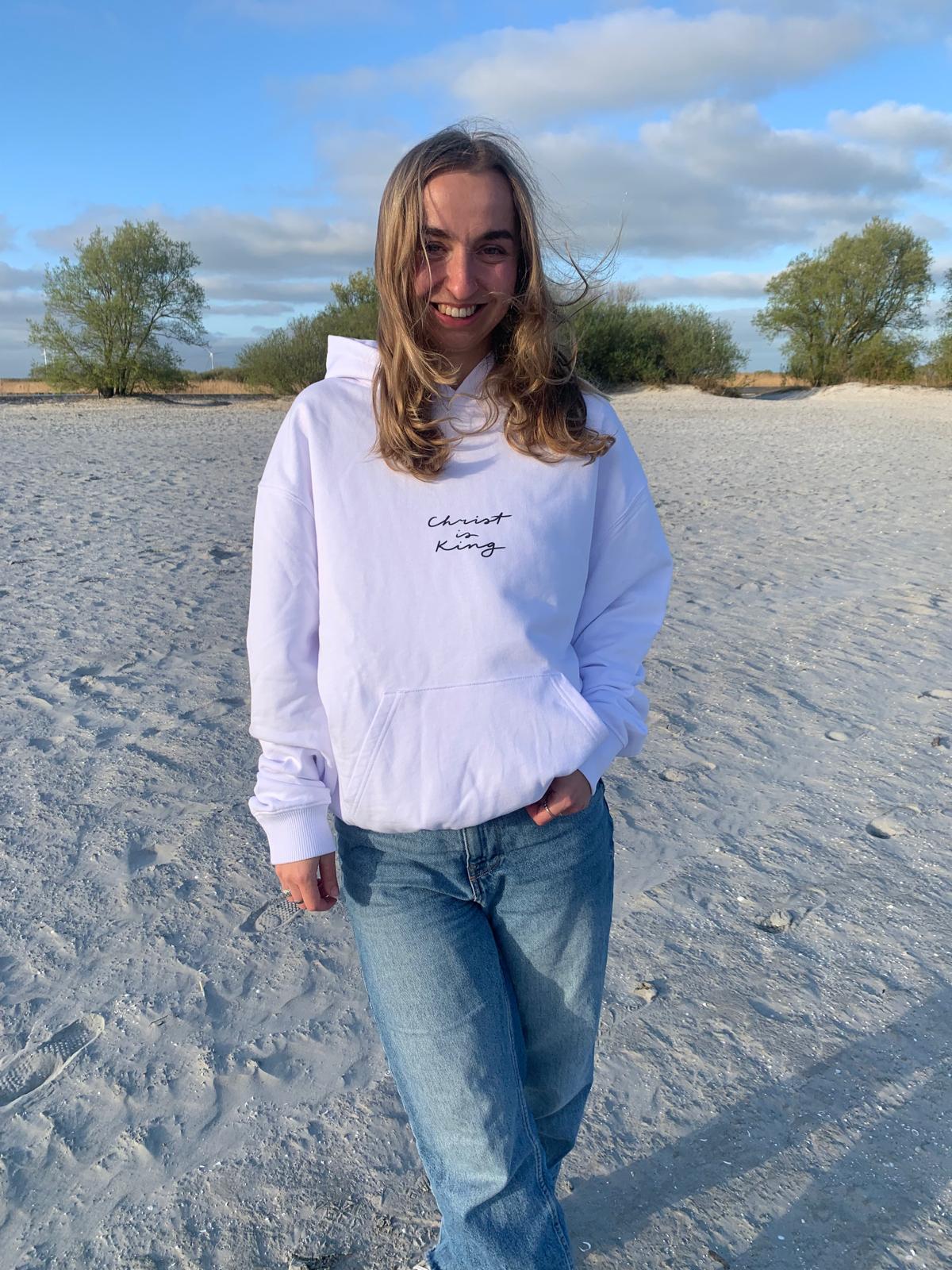 Christ Is King Hoodie White
