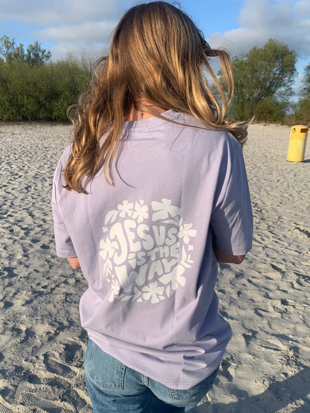 Jesus Is The Way T-shirt Lavender