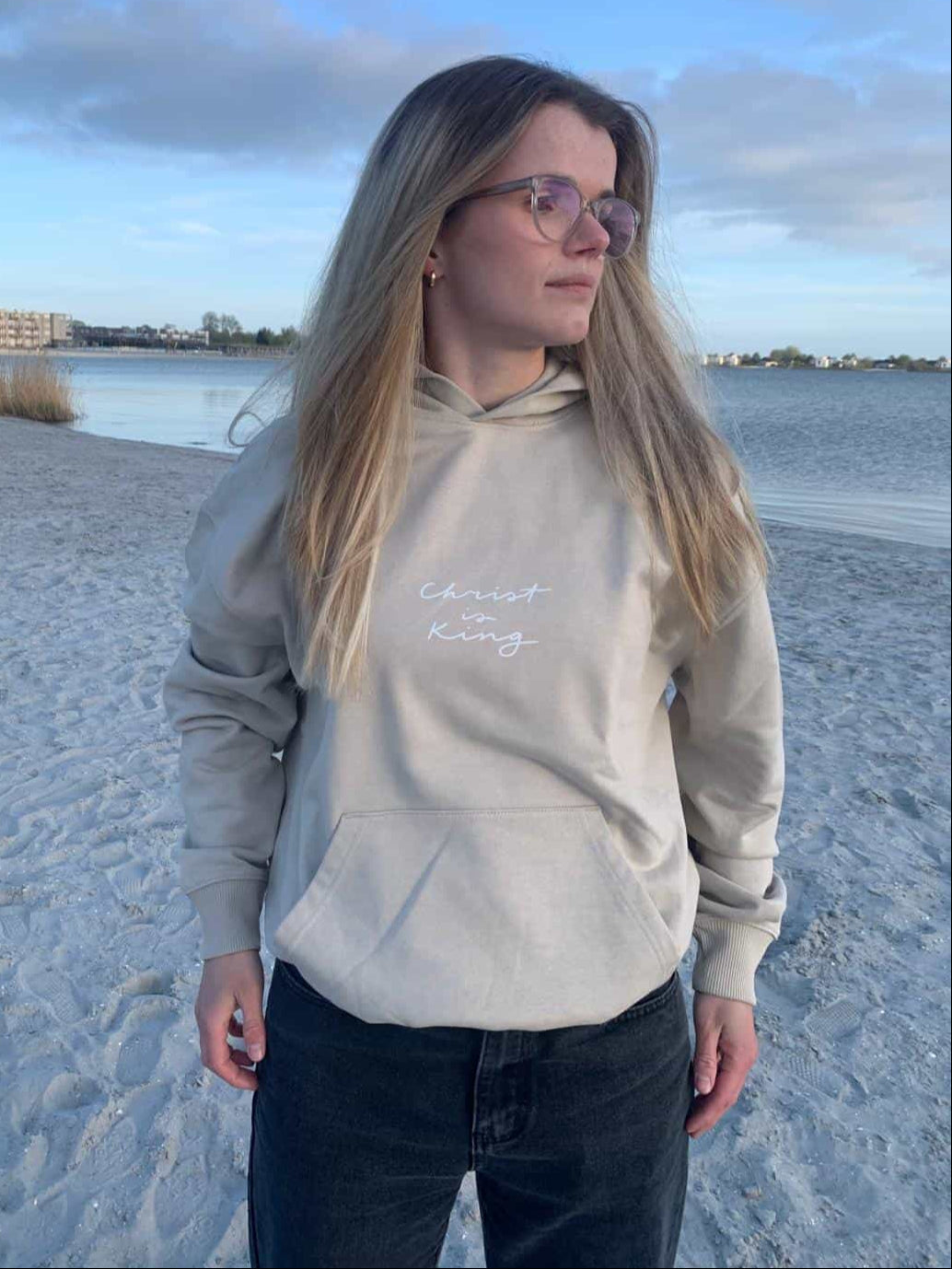 Christ Is King Hoodie Desert Dust