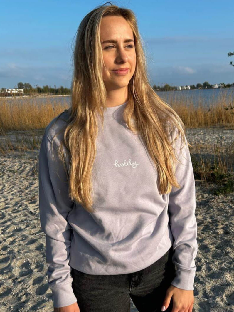 Jesus Is The Way Sweater Lavender