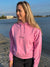 Praise God Cropped Hoodie Pink
