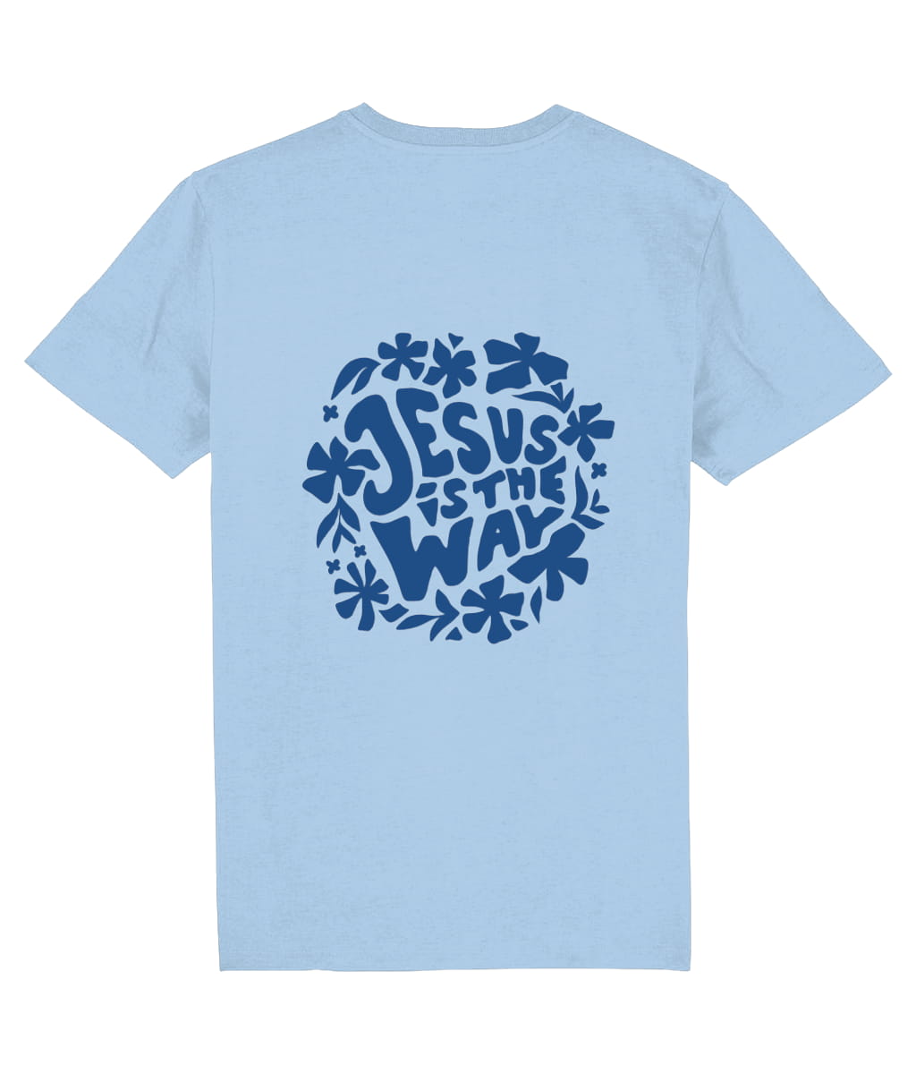 Jesus Is The Way T-shirt Blue
