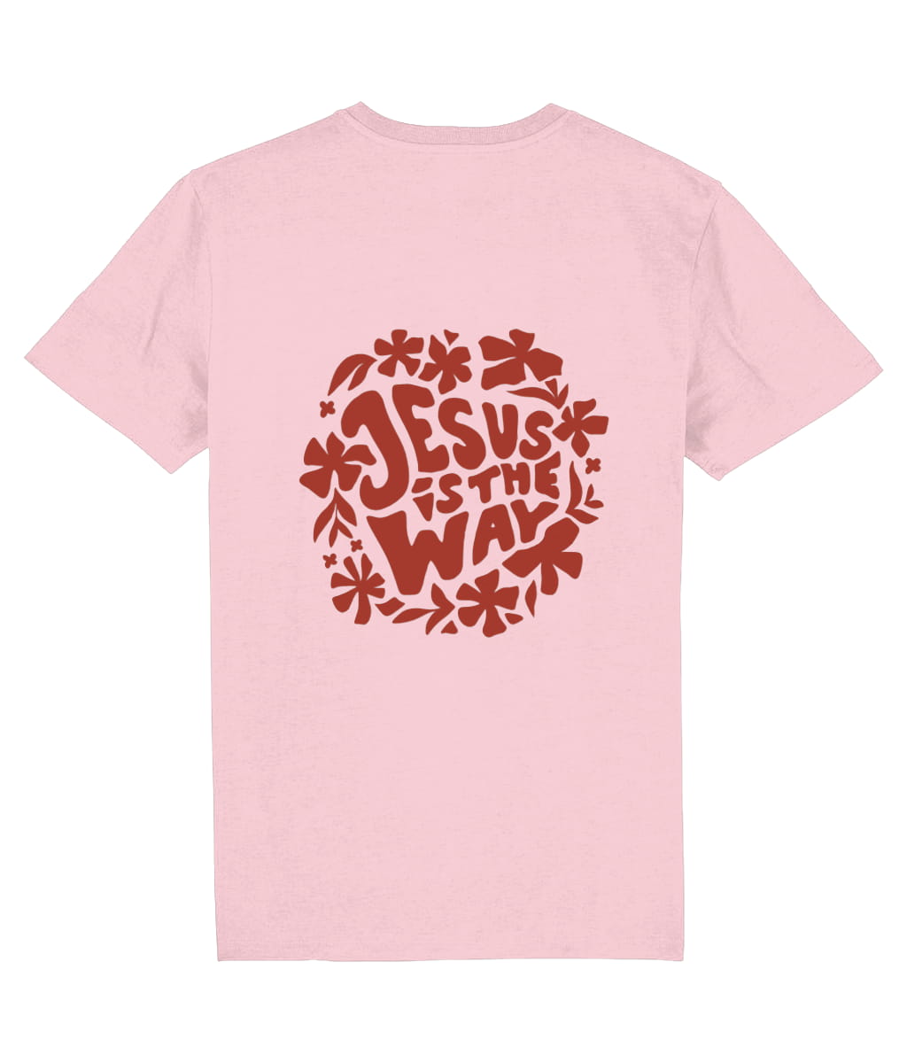 Jesus Is The Way T-shirt Pink